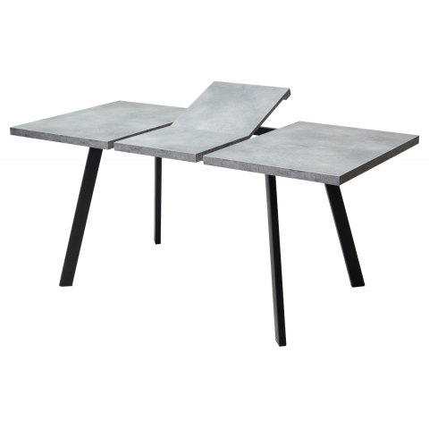 Стол BRICK M 120 Бетон Портленд/ Черный