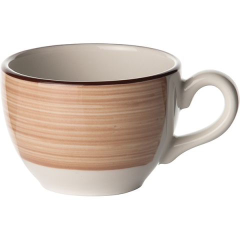 Чашка кофейная «Чино»; фарфор; 85мл; D=65,H=50,L=85мм; белый,бежев.