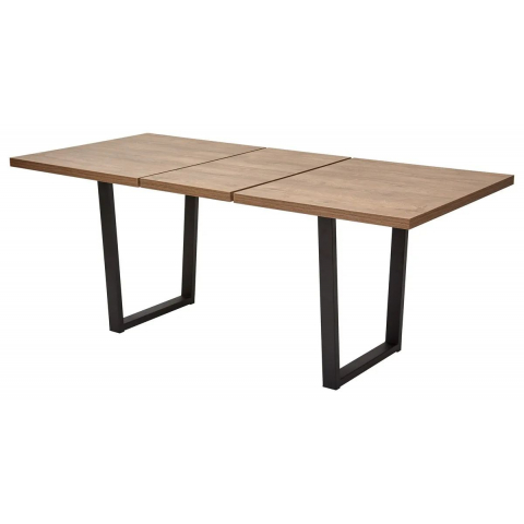 Стол ЛОФТ 138 Дуб Канзас/ Черный