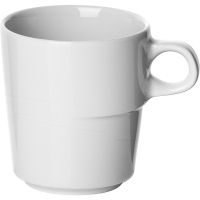 Чашка кофейная «Максим»; фарфор; 100мл; D=58,H=65,B=80мм; белый