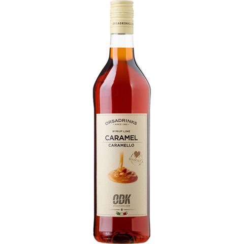 Сироп «Карамель» ODK; пластик; 1л; D=8,H=32см