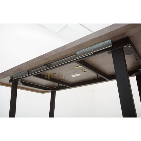 Стол ЛОФТ 138 Оникс/ Черный