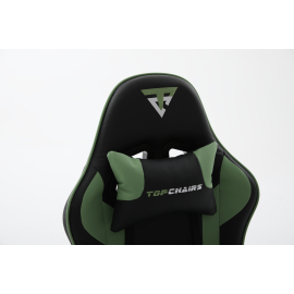 Кресло спортивное TopChairs Shadow черно-зеленый