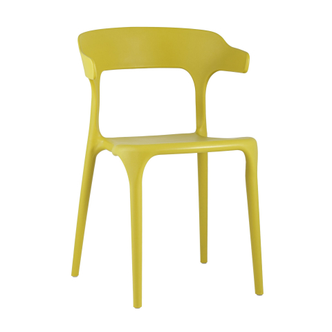 Стул Нео пластик горчичный