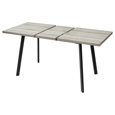 Стол ФИН 120 Дуб Шерман серый/ черный каркас