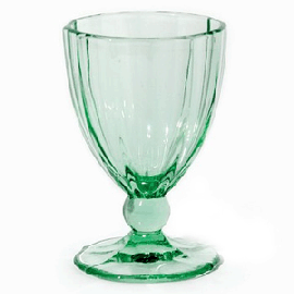Бокал для вина «Анаис»; стекло; 300мл; D=9,H=14см; зелен.