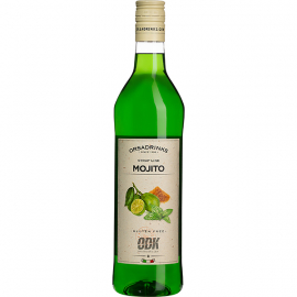 Сироп «Мохито» ODK уцененный; пластик; 1л; D=8,H=32см; зелен.