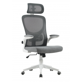 Кресло офисное TopChairs Airone серый ткань