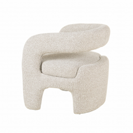 Кресло лаунж Bones серебристый