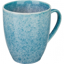 Кружка «Нептун»; фарфор; 360мл; D=90,H=105,L=120мм; бирюз.,белый