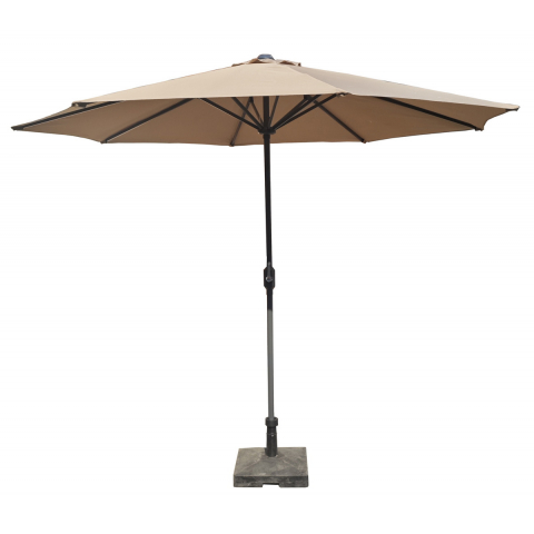 Зонт Джулия садовый 3х3м на центральной опоре, тент темно-серый