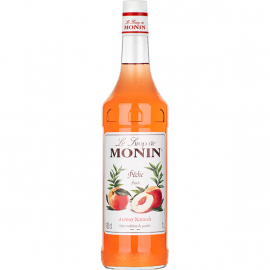 Сироп «Персик» Monin уцененный; стекло; 1л; D=8,H=33см