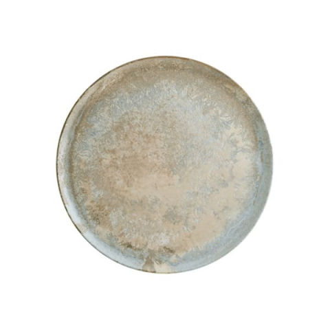 Блюдо для пиццы «Луз»; фарфор; D=32см; серый,бежев.