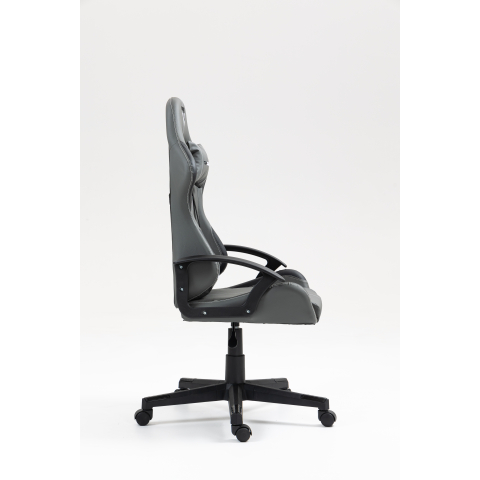 Кресло спортивное TopChairs Wyvern серо-черный