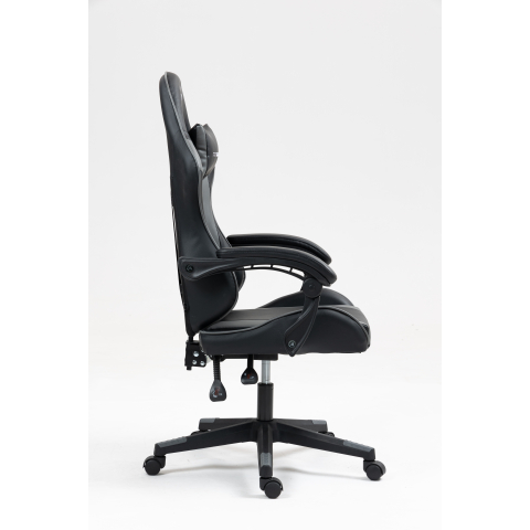 Кресло спортивное TopChairs Commander черно-серый