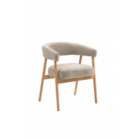 Стул обеденный Zubo с деревянными ножками бежевый