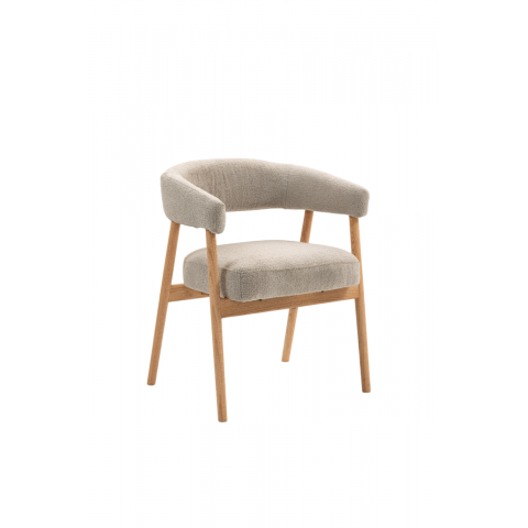 Стул обеденный Zubo с деревянными ножками бежевый