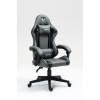 Кресло спортивное TopChairs Commander серо-черный
