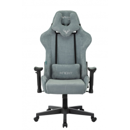 Кресло игровое Бюрократ VIKING KNIGHT LT28 FABRIC серо-голубой