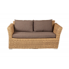 "Капучино" диван из искусственного ротанга двухместный, цвет соломенный