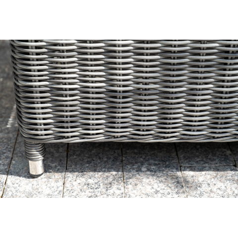 "Кон Панна" диван из искусственного ротанга двухместный, цвет графит