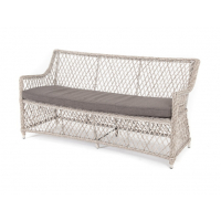 Диван Латте двухместный из искусственного ротанга, цвет бежевый