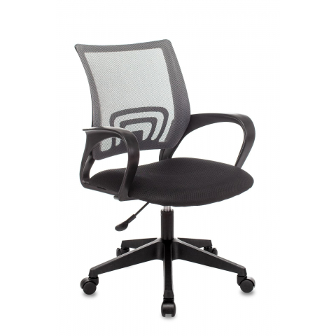 Кресло офисное TopChairs ST-Basic сетка/ткань темно-серый