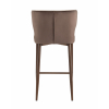 Стул полубарный Матео с кантом велюр коричневый