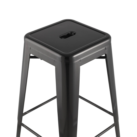 Стул барный TOLIX черный глянцевый