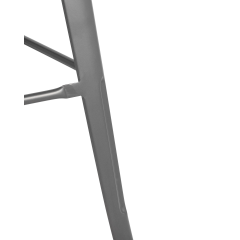 Стул барный TOLIX серебристый матовый