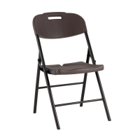 Стул складной банкетный коричневый под дерево