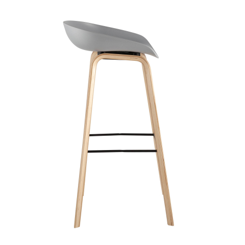 Стул барный LIBRA СЕРЫЙ