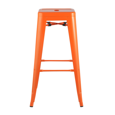 Стул барный TOLIX оранжевый глянцевый