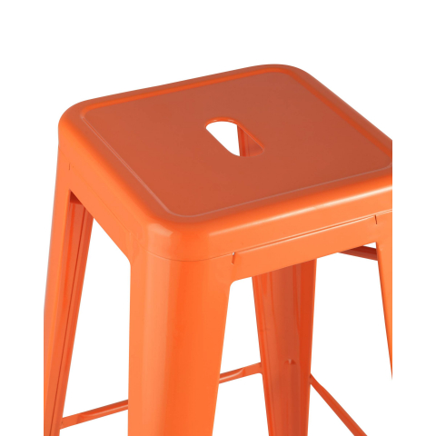 Стул барный TOLIX оранжевый глянцевый