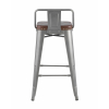Стул полубарный TOLIX SOFT серебристый