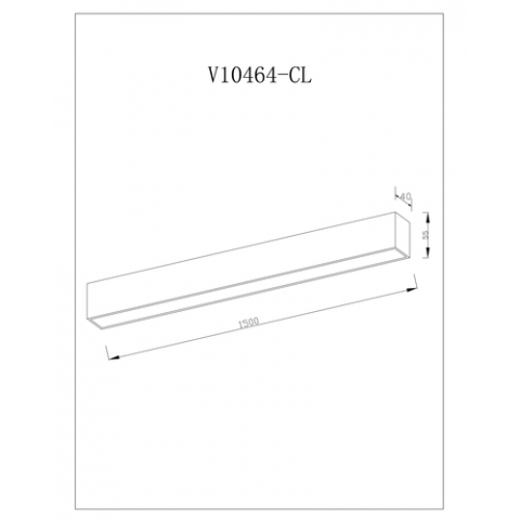 Светильник потолочный светодиодный Moderli V10464-CL Carpi