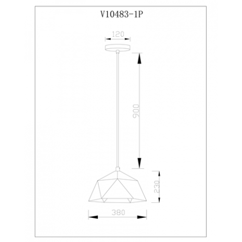 Светильник подвесной Moderli V10483-1P Genoa