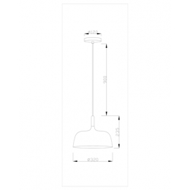 Подвесной светильник Moderli V1271-1P Augustina 1*E27*60W