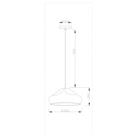 Подвесной светильник Moderli V1350-1P Kieno 1*E27*60W