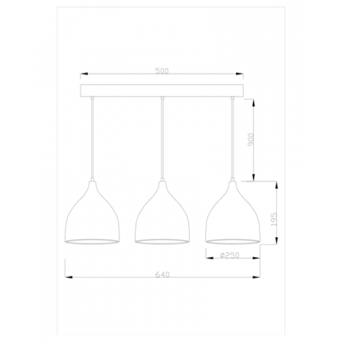 Подвесной светильник Moderli V1400-3P Ria 3*E27*60W