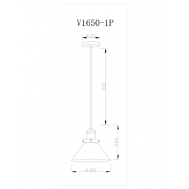 Подвесной светильник Moderli V1650-1P Single 1*E27*60W