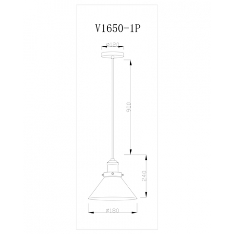 Подвесной светильник Moderli V1650-1P Single 1*E27*60W