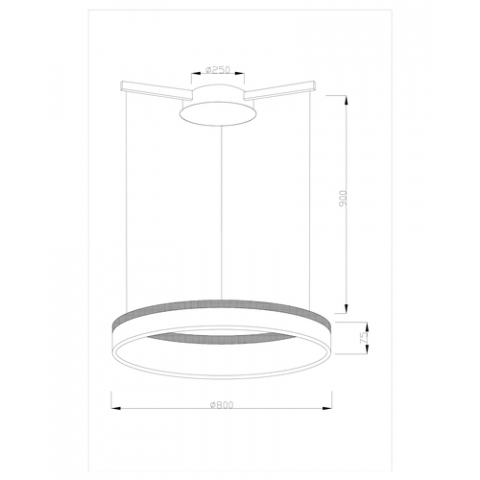 Светодиодная подвесная люстра Moderli V1723-PL Via LED*50W