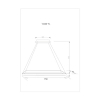 Подвесной светодиодный светильник Moderli V2260-PL Fiere LED*46W
