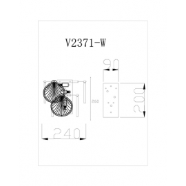 Хрустальный настенный светильник Moderli V2371-W Tears 1*E14*60W