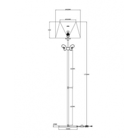 Торшер Moderli V2500-1F Riccardo 1*E14*60W