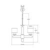 Люстра подвесная Moderli V2631-5P Celestia 5*E14*60W