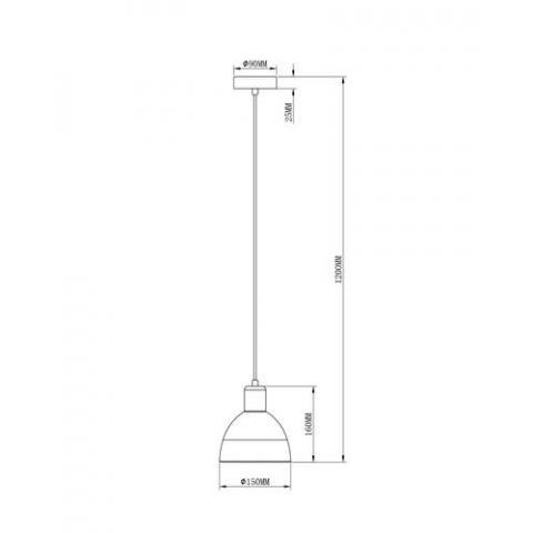 Подвесной светильник Moderli V2710-1P Irene 1*E27*60W