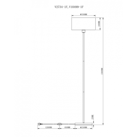 Торшер Moderli V10499-1F Room