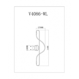 Настенный светодиодный светильник Moderli V4086-WL True